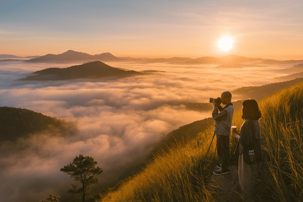 National Geographic gọi tên Đà Lạt: Tuyệt tác bình minh giữa biển mây Việt Nam