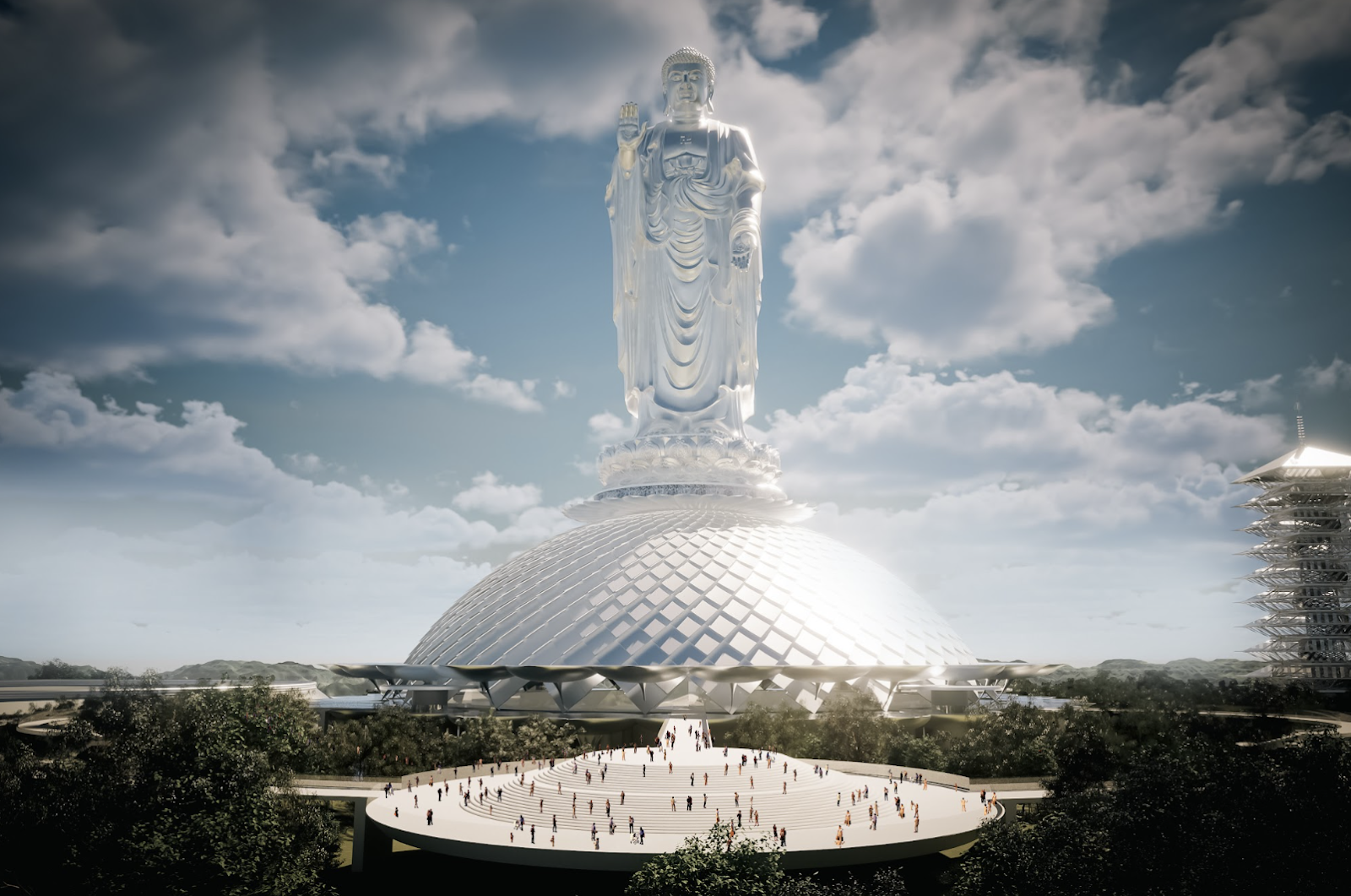 Tượng Phật mạ bạc quy mô kỷ lục tại Thanh Hóa: Dấu ấn mới của du lịch tâm linh